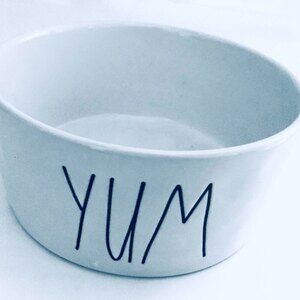 Rae Dunn Yum Ceramic Pet Bowl